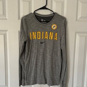 Nike Indiana Long Sleeve Shirt - Gray and Yellow